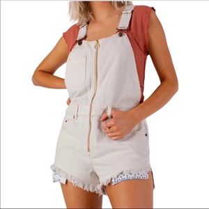NWT Free People Denim Overalls